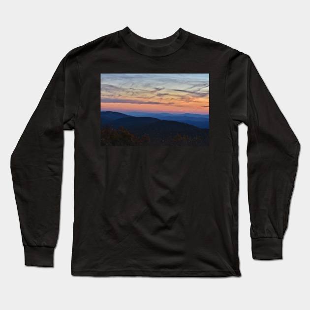 Reddish Knob Sunset Long Sleeve T-Shirt by A Thousand Words Photography